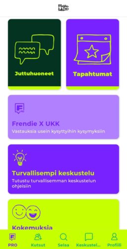 Frendie X - lukiolaisten oma kaverisovellus